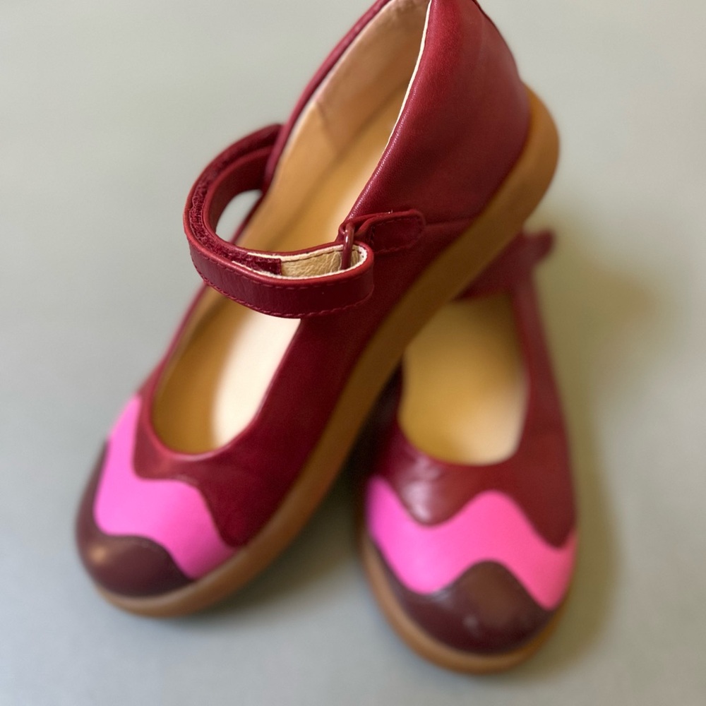 Camper Kids Dress Shoes - Red and Pink